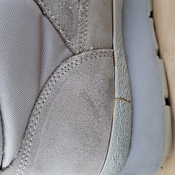 L.L Bean Vintage Thinsulate Women Leather Suede Laceup Trail Boot Taupe Grey 9N - Picture 12 of 13